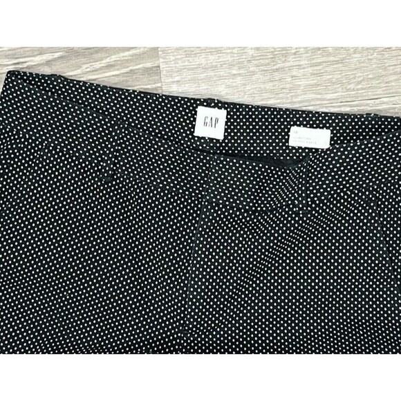 GAP Dress Pants Signature Skinny Ankle Black Polka Dot Stretch Women 10 Career - Picture 3 of 3